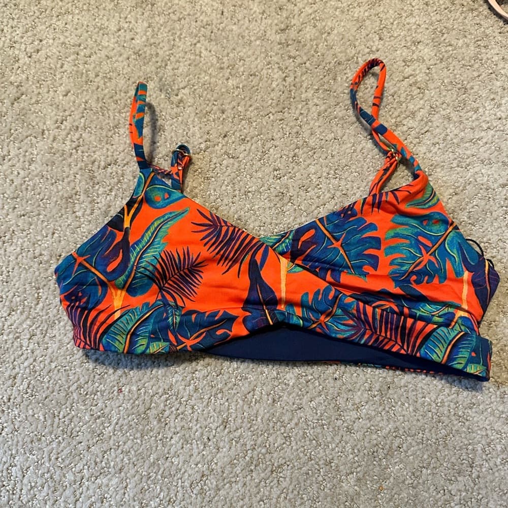 NWOT L*Space Liberty Palm Rocky Wrap Bralette Bikini Top