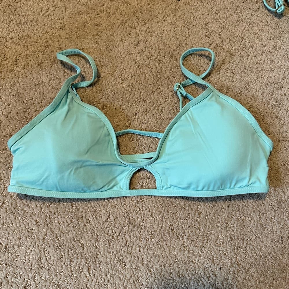 NWOT L*Space Ross bikini top Pacifica Blue