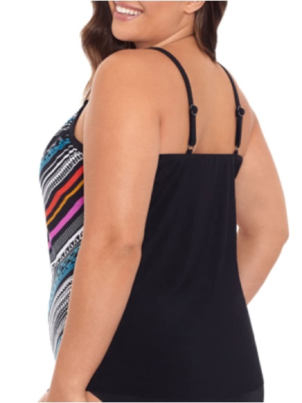 Trimshaper Concentric Corners Hank tankini top