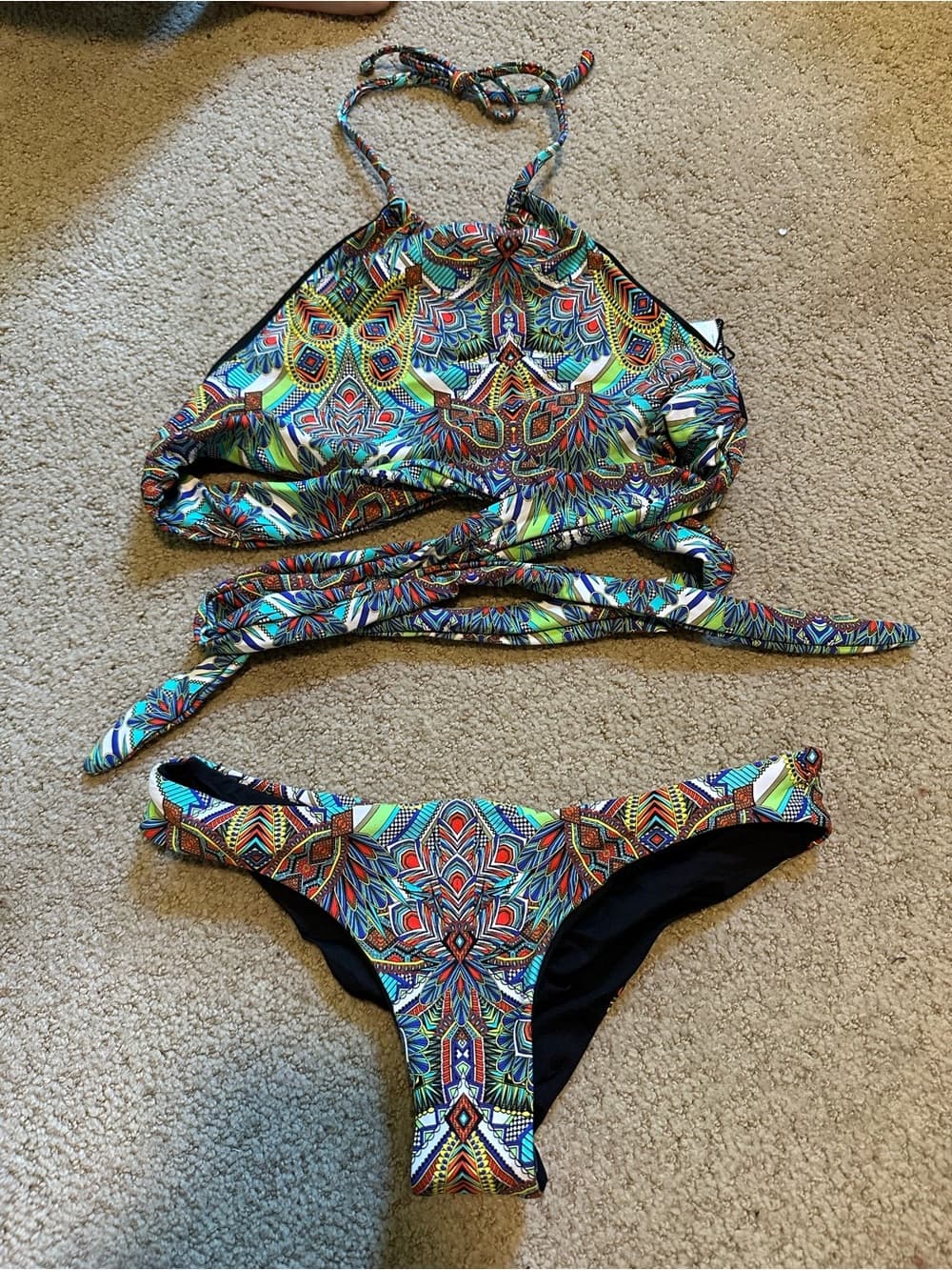 NWOT L*Space Zulu Itsy cut Lizzie bikini set extra small
