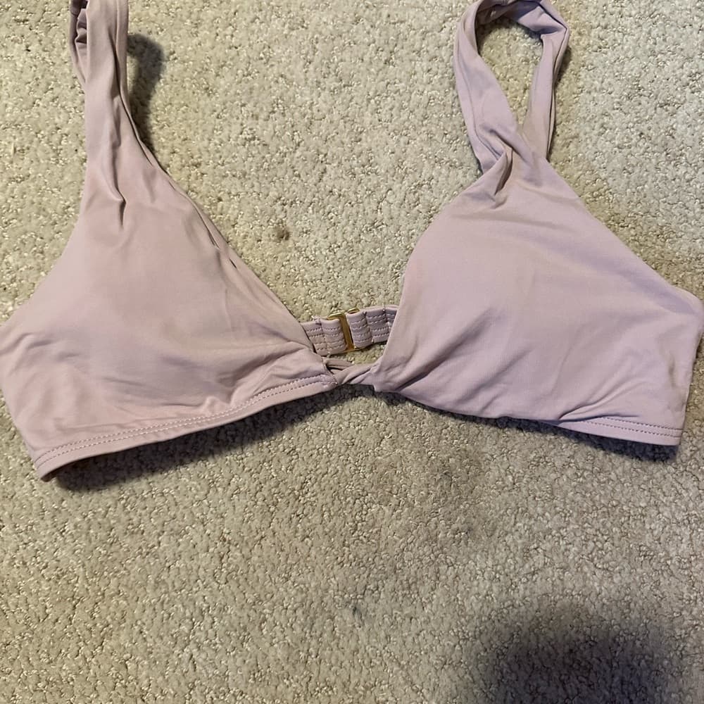 NWOT L*Space v neck bikini top dusty purple