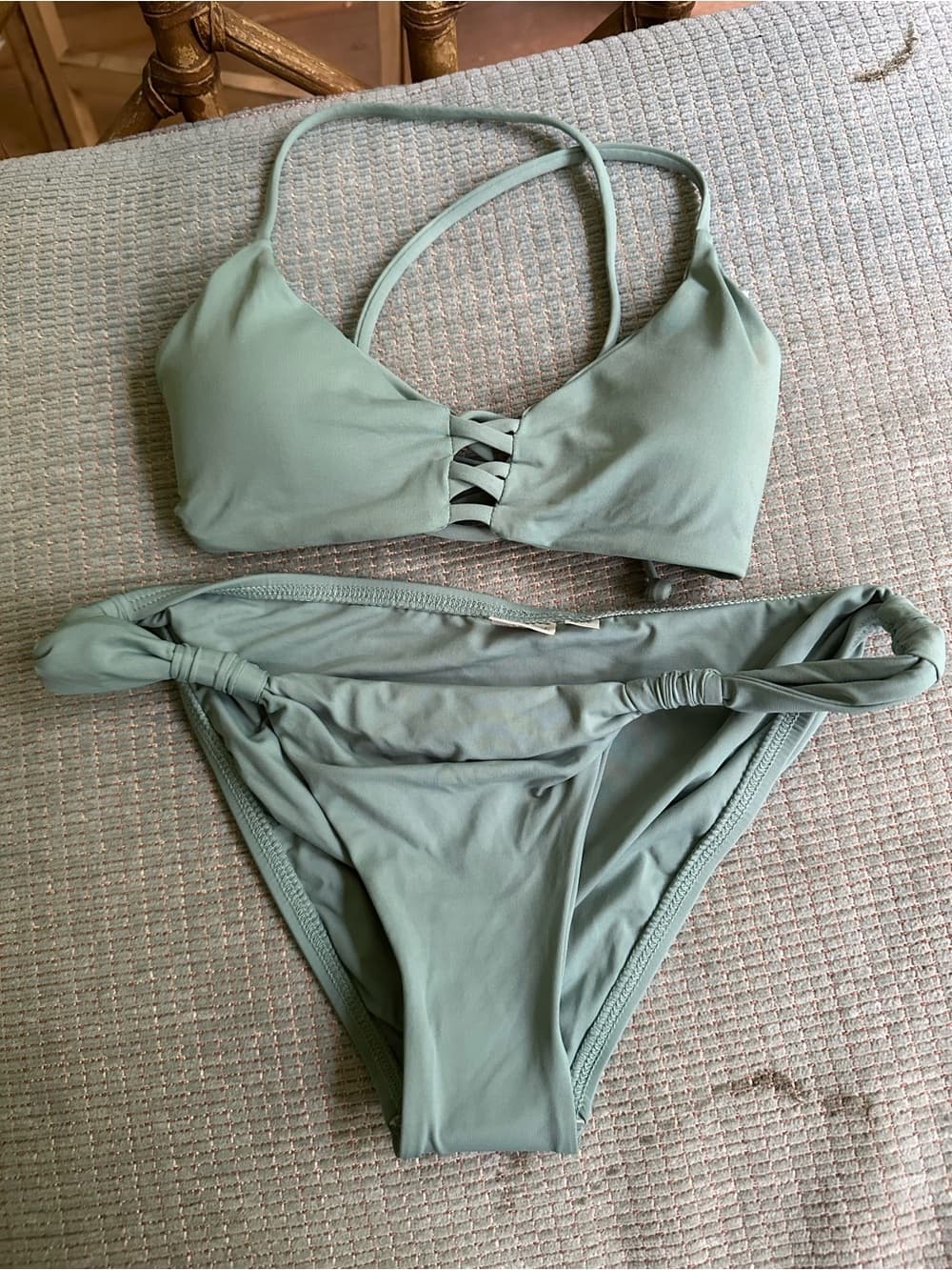 NWOT L*Space bikini set sage extra small