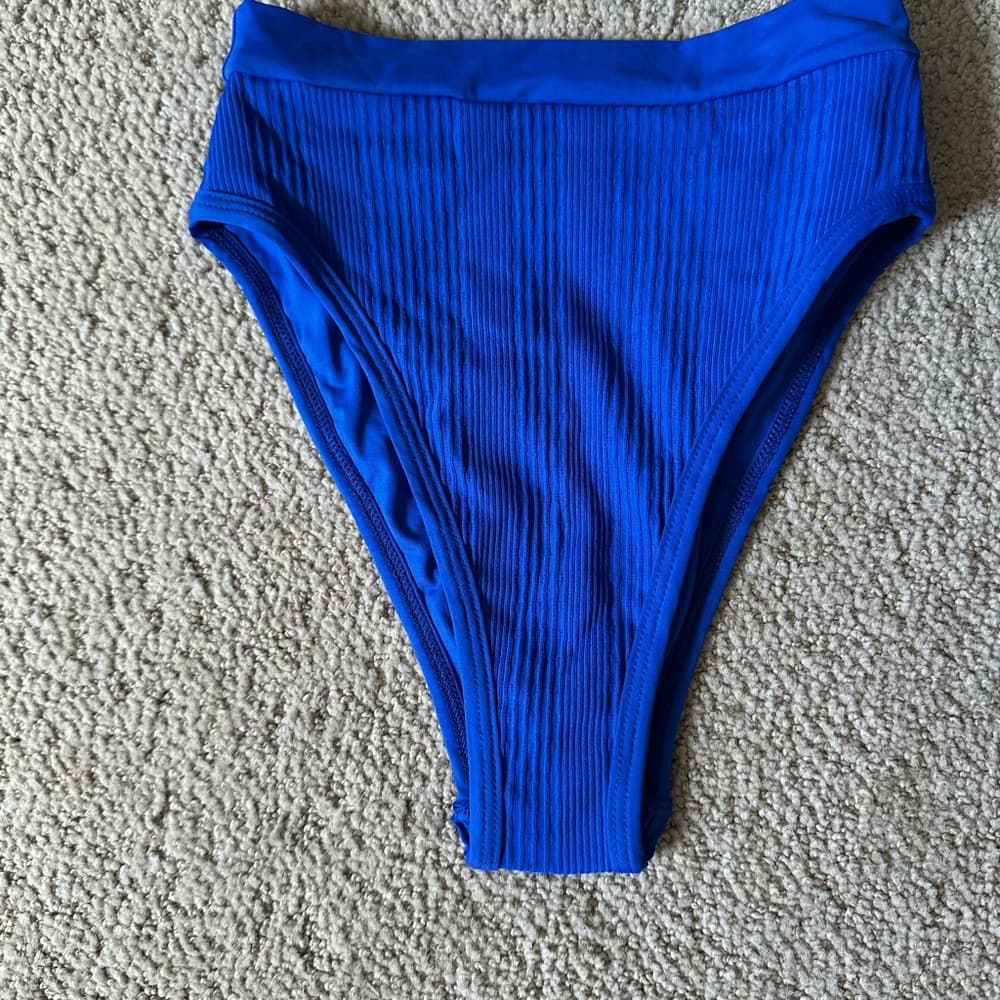 NWT L*Space Frenchi bikini bottoms royal blue