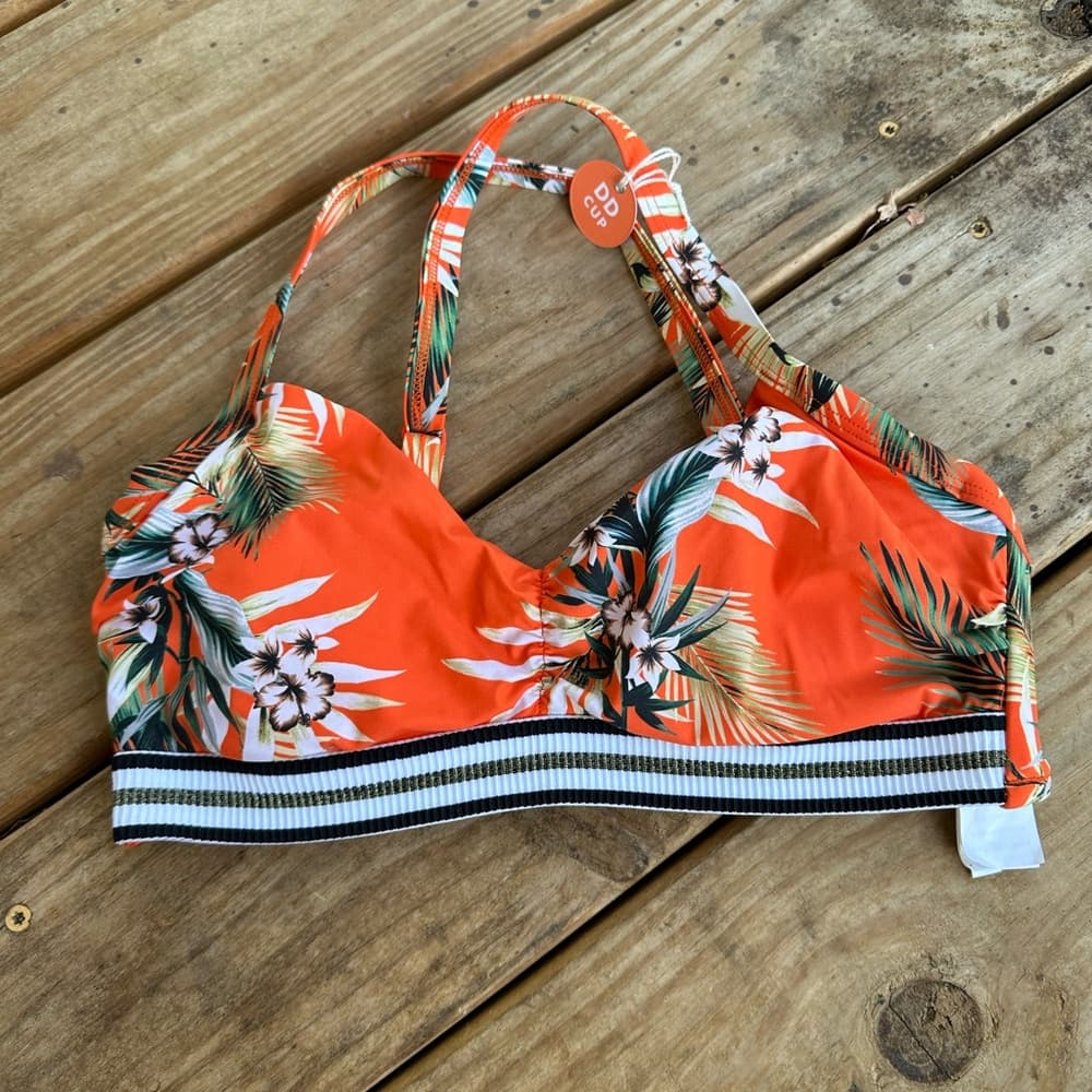 NWOT Seafolly Ocean Alley DD Cup Bralette Bikini Top