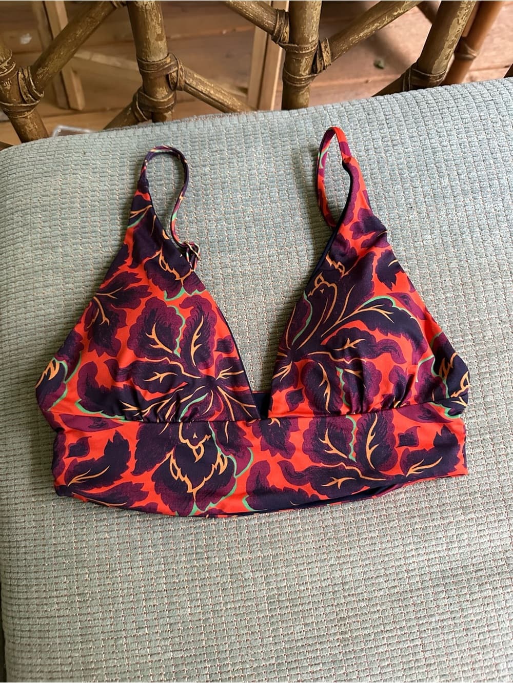 NWOT L*Space Liberty Fleur Olivia bikini top small