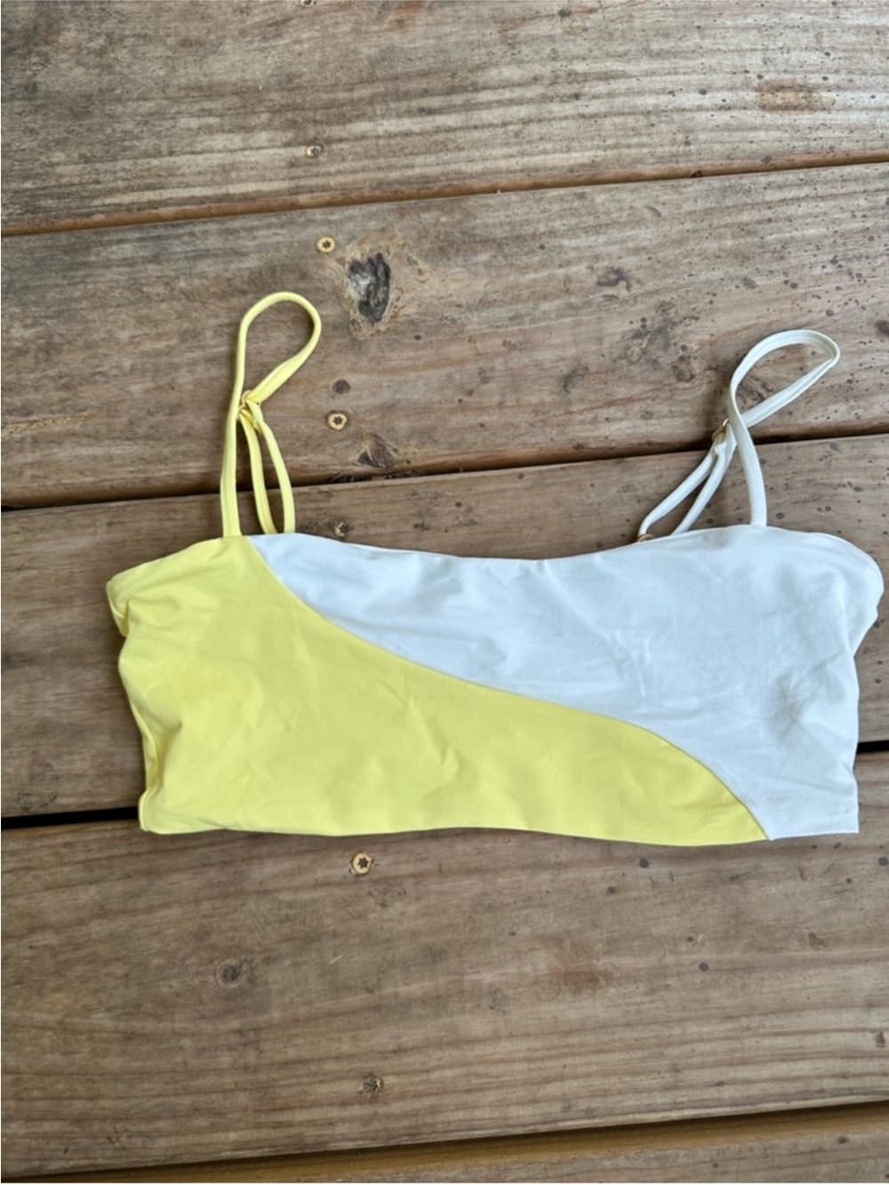 NWOT L*Space Ari Dani set yellow cream small medium