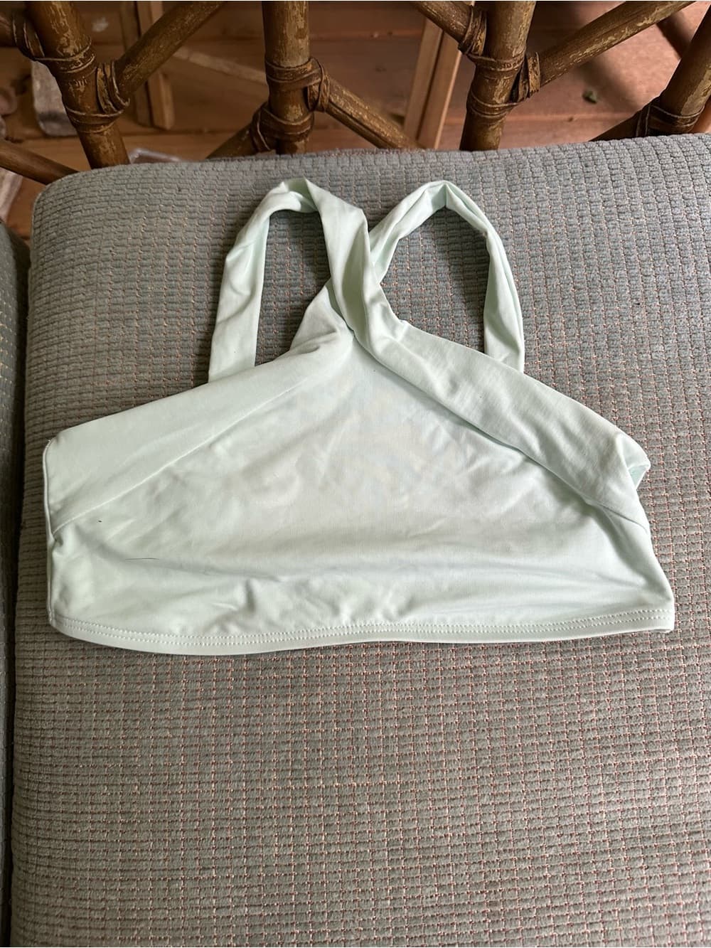 NWOT L*Space high neck bikini top mint green