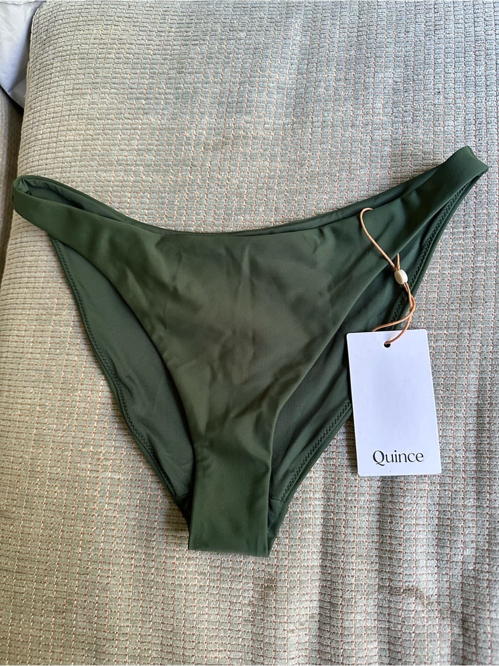 NWT Quince Low Rise bikini bottoms palm