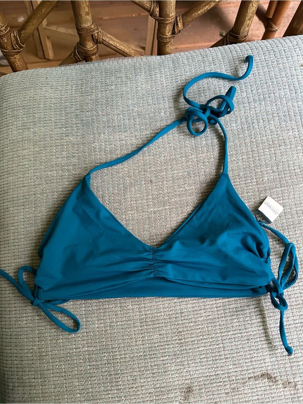 NWOT L*space bikini top teal small