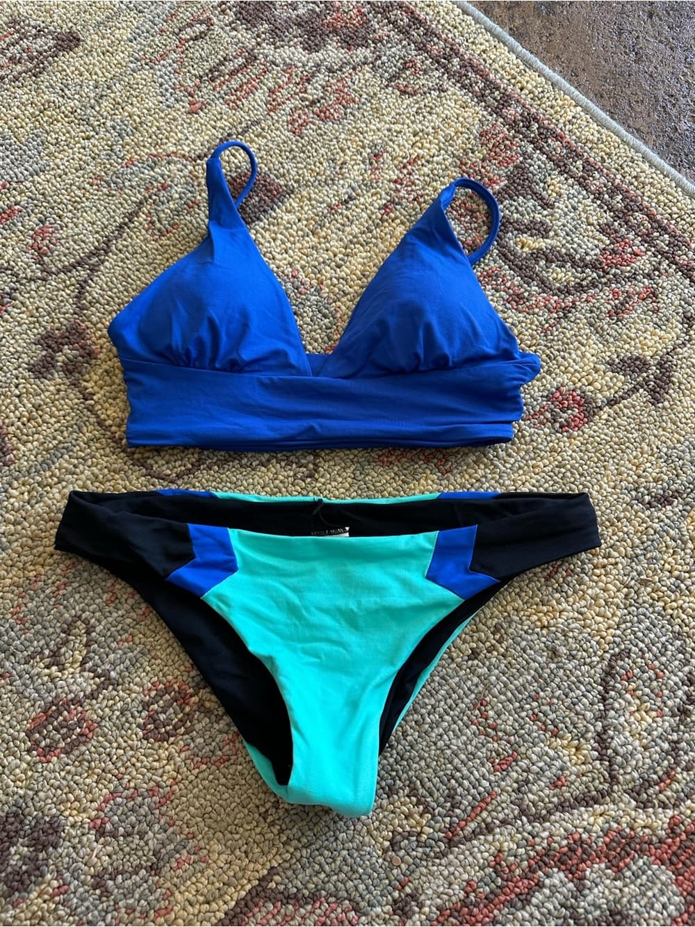 NWOT L*Space Olivia Mia bikini set royal blue