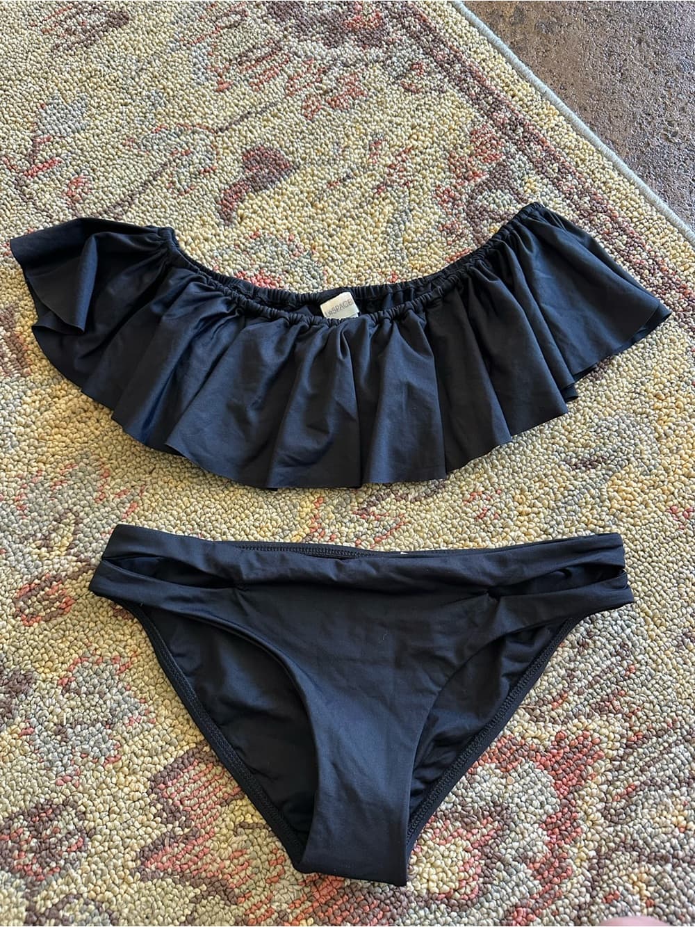NWOT L*Space Hey Girl Breakers bikini set black small
