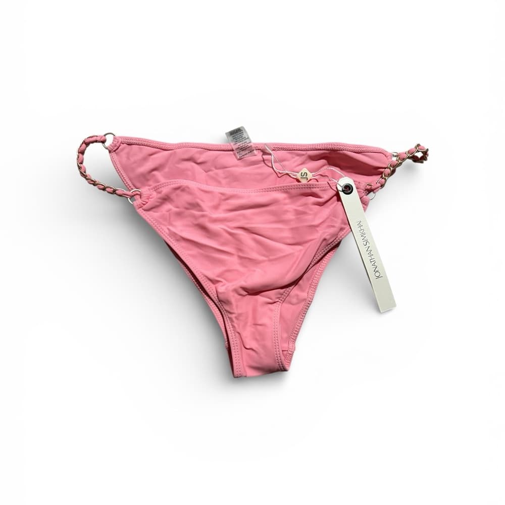 NWT Jonathan Simkhai chain link bikini bottoms Cherry Blossom