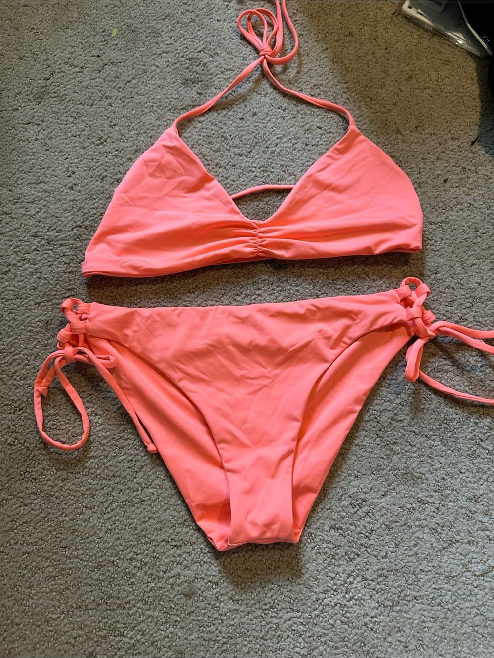 NWOT L*Space bikini set coral large