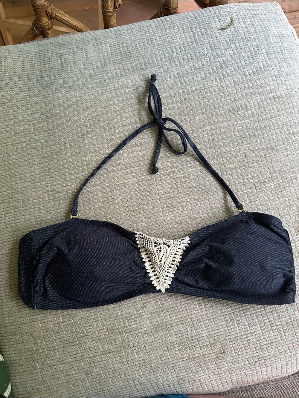 NWOT L*Space bandeau crochet bikini top large