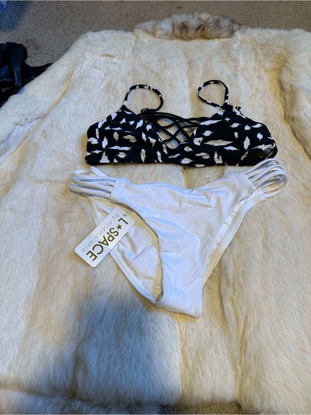 NWT L*Space Jaime Low Down Keep it Wild bikini set small