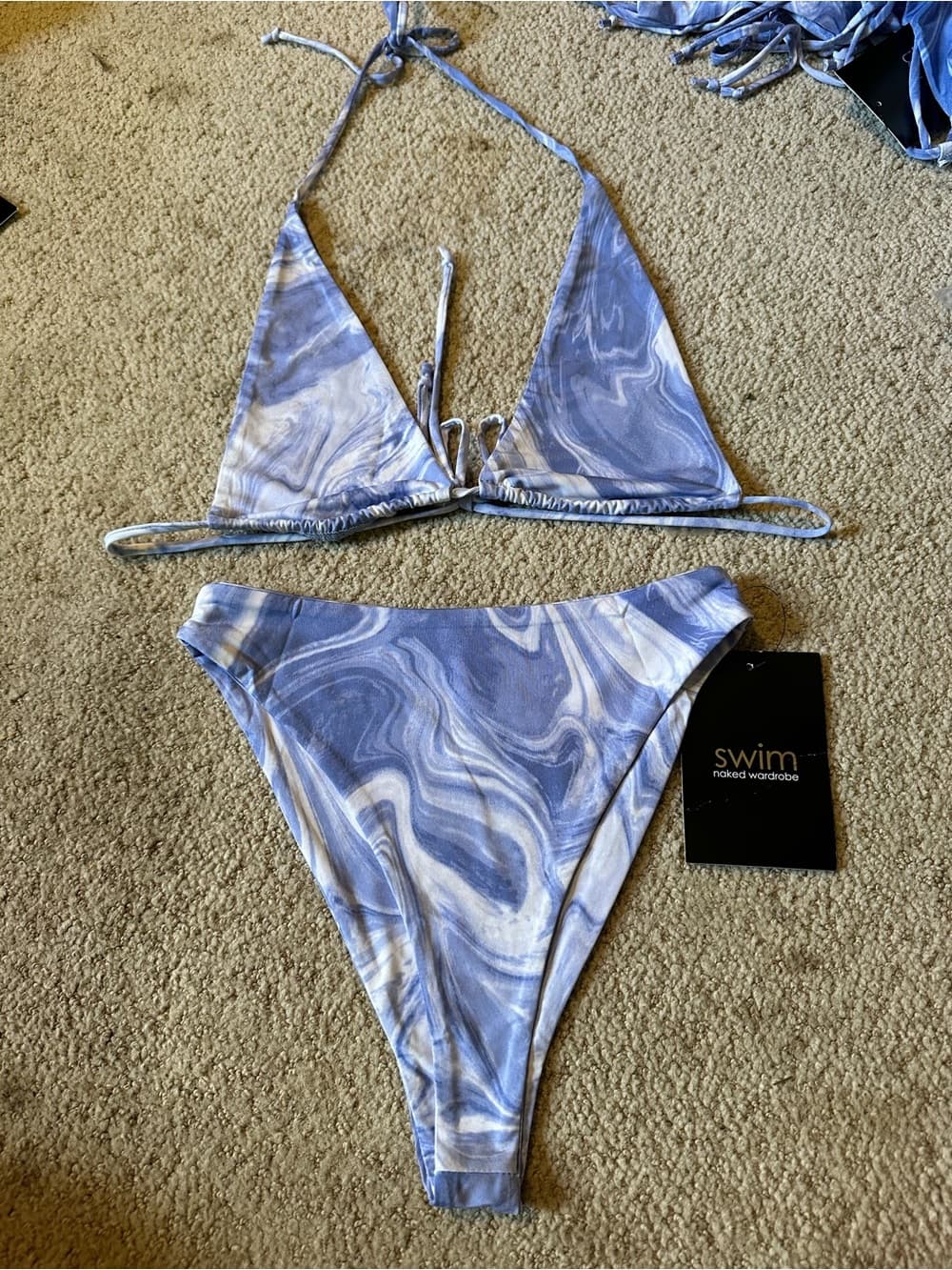 NWT Naked Wardrobe Swim bikini set