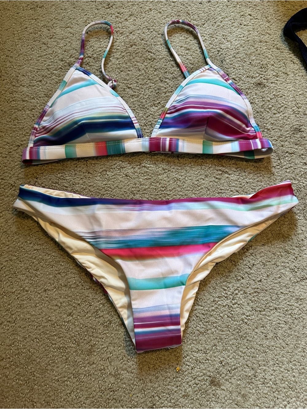 NWOT L*Space mirage triangle bikini set large