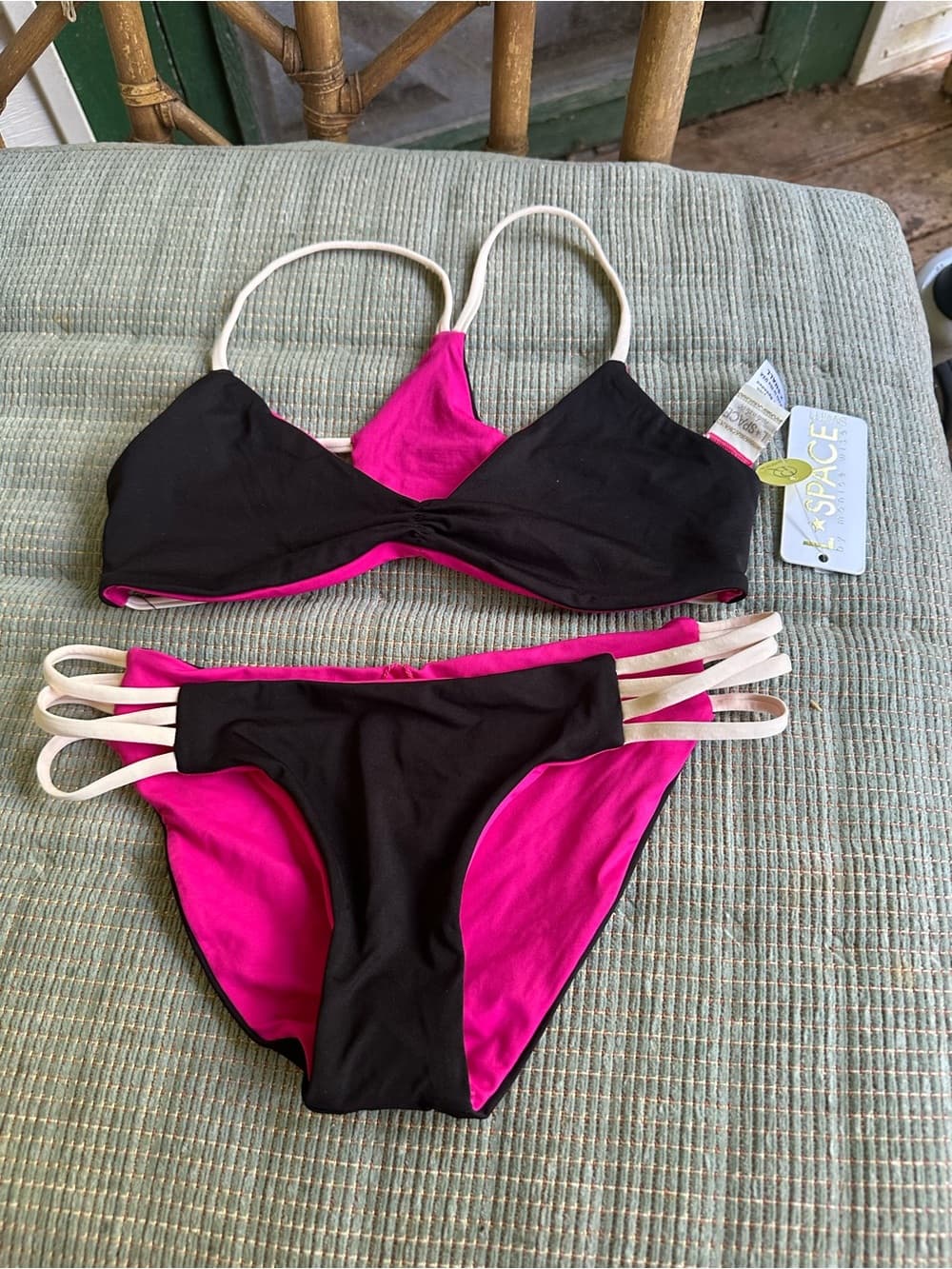 NWT L*Space Wild One Low Down bikini set extra small