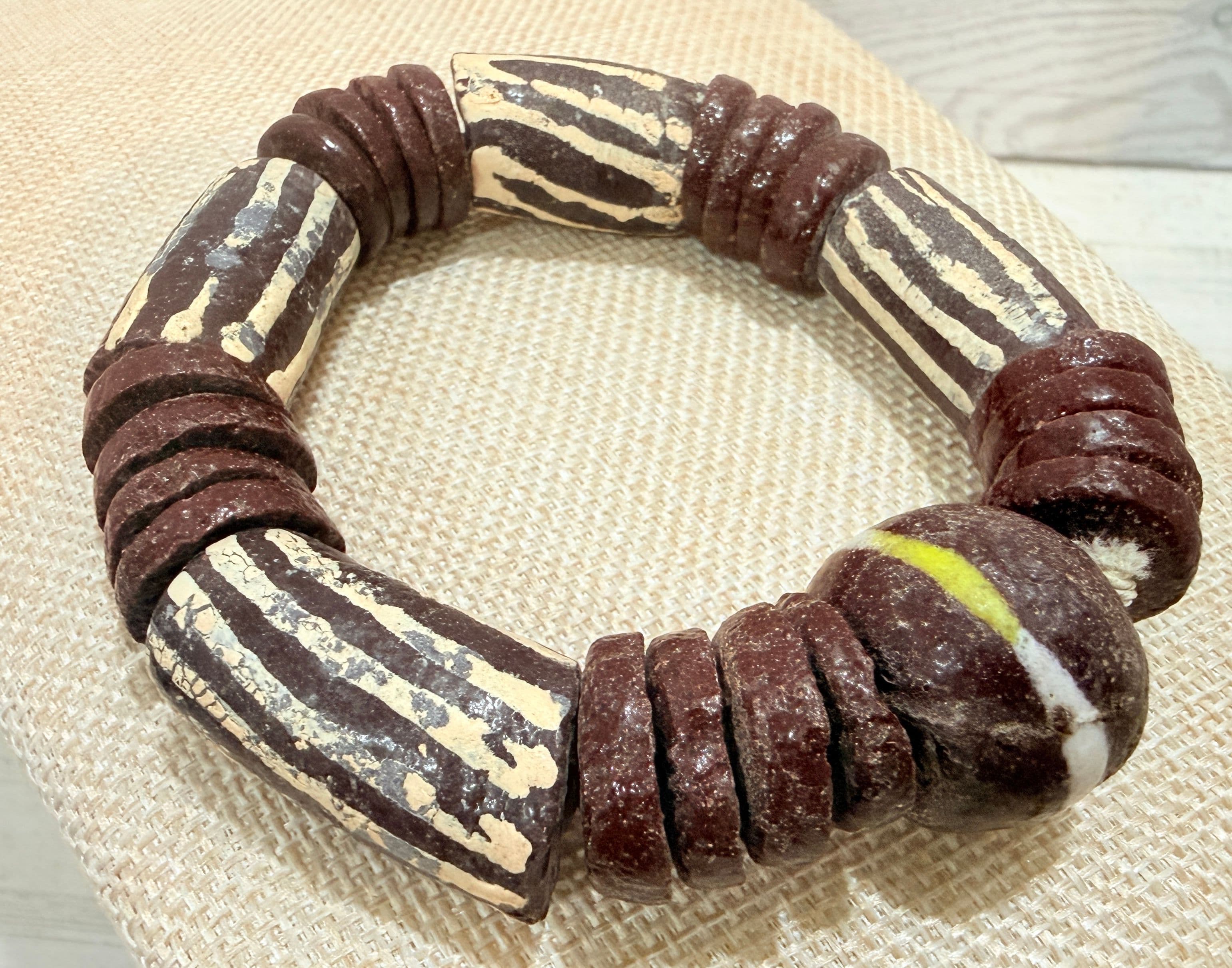 6C. 1850 - 1900s African Trade Bead Bracelet