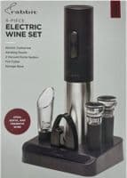 Rabbit 6-Piece Electric Wine Set with Corkscrew and Accessories