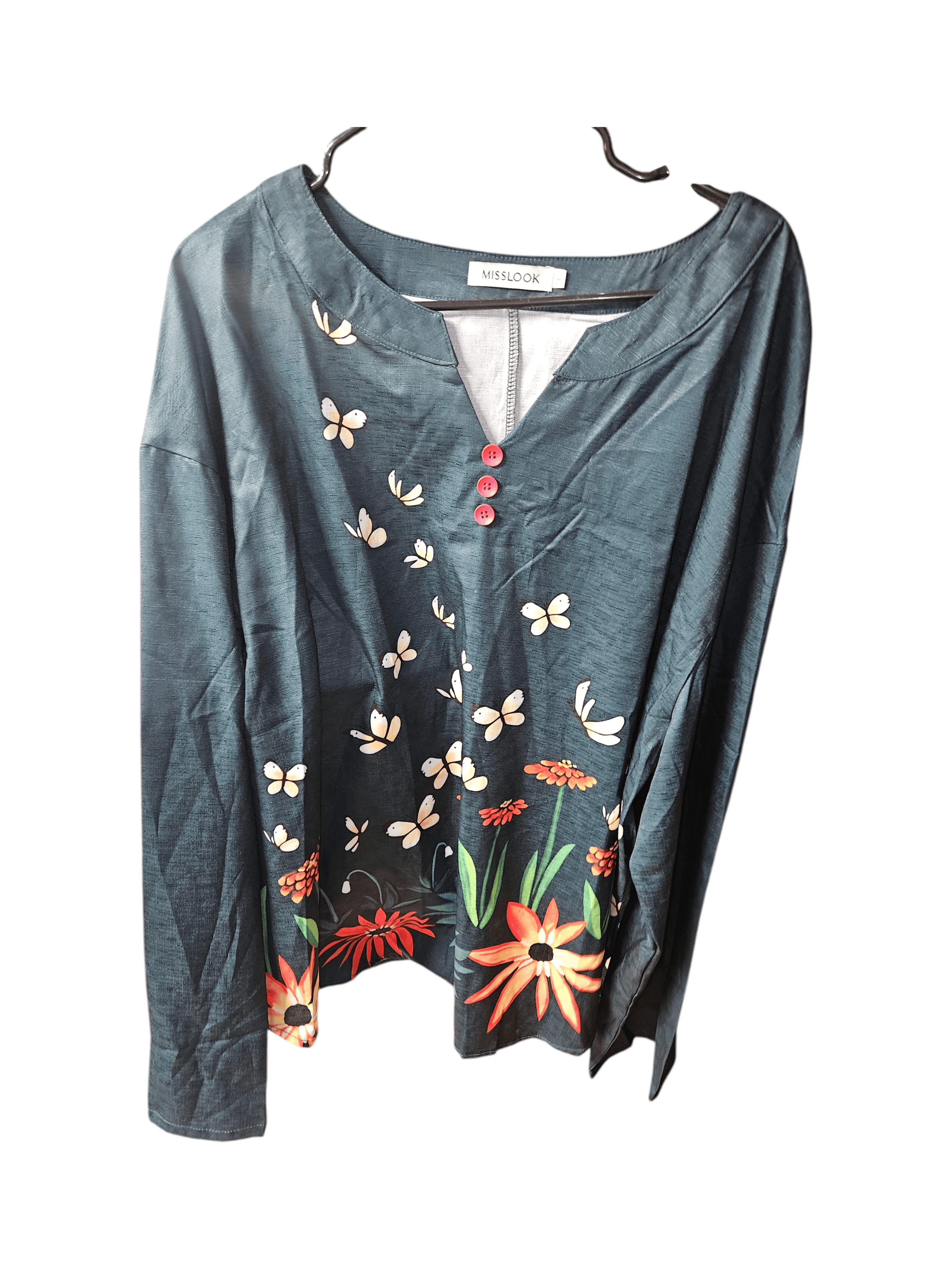 Misslook Floral Long Sleeve Blouse
