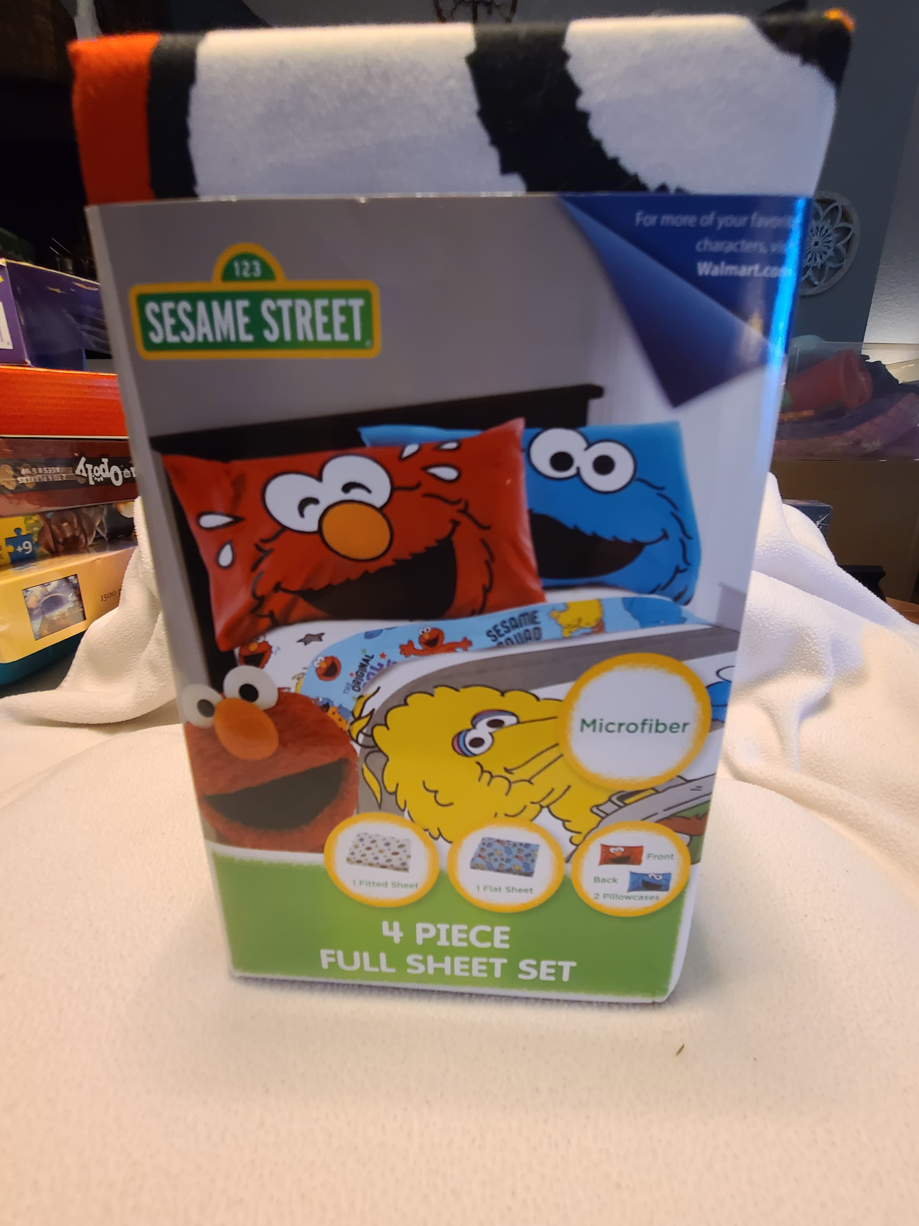 Franco Sesame Street 4 Piece Full Size Sheet Set