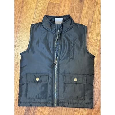 Brooklyn Boys Army Green Puffer Vest Size 4T NWOT