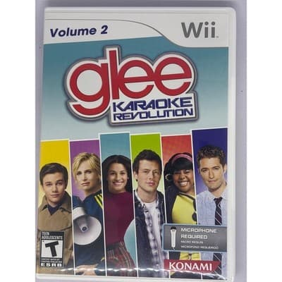 Glee Karaoke Revolution Volume 2 (Nintendo Wii) Includes Manual