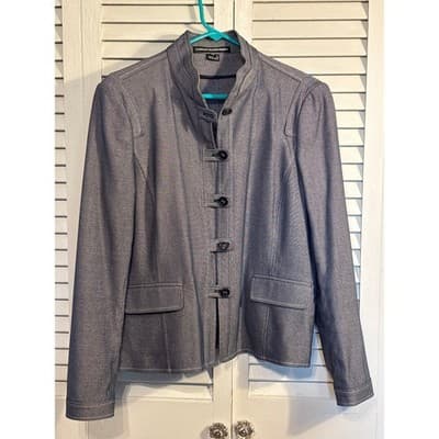 Company Ellen Tracy Black/White Blazer Jacket Size 12 Pre Loved