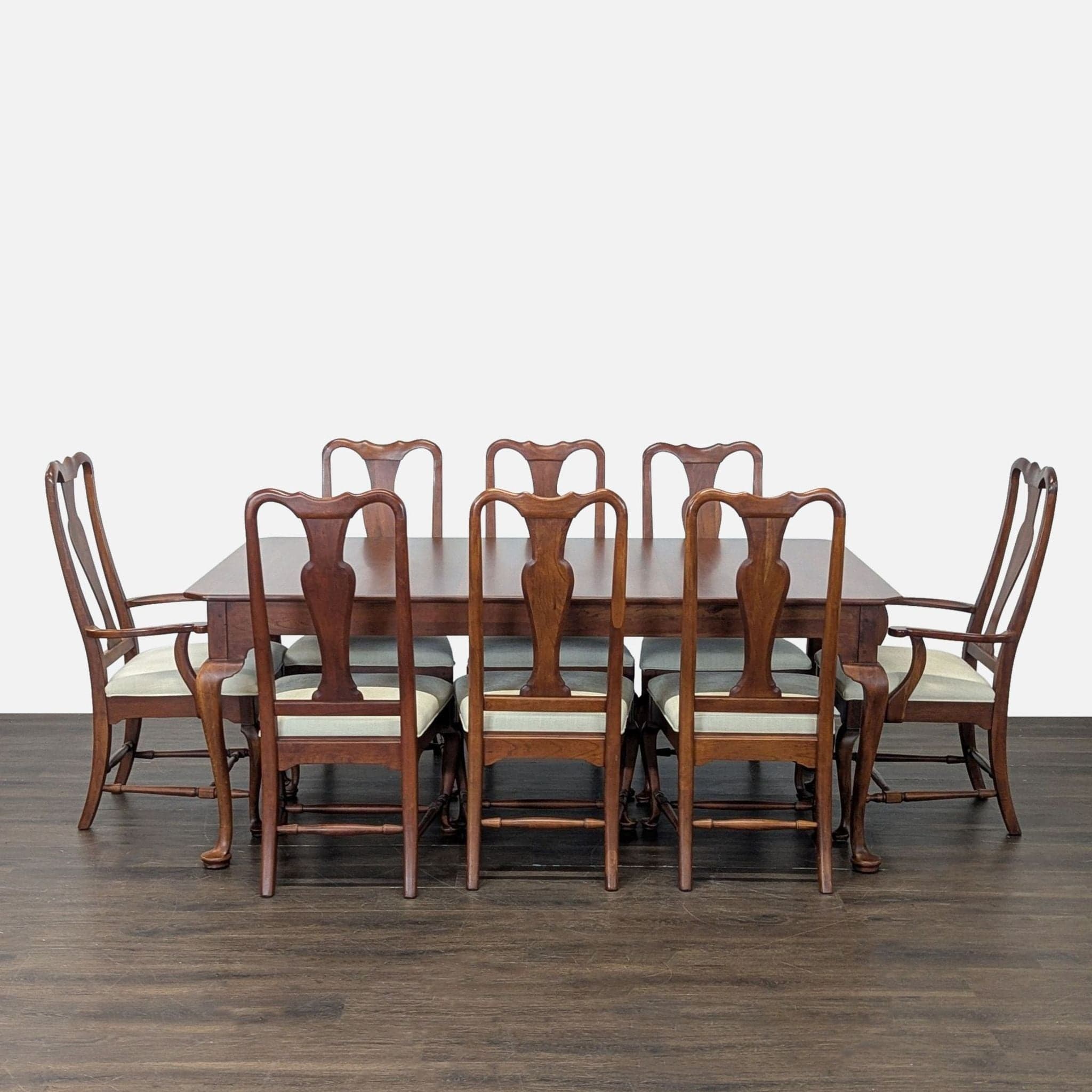 Bob Timberlake for Lexington Solid Cherry Queen Anne 9-Piece Extendable Dining Set