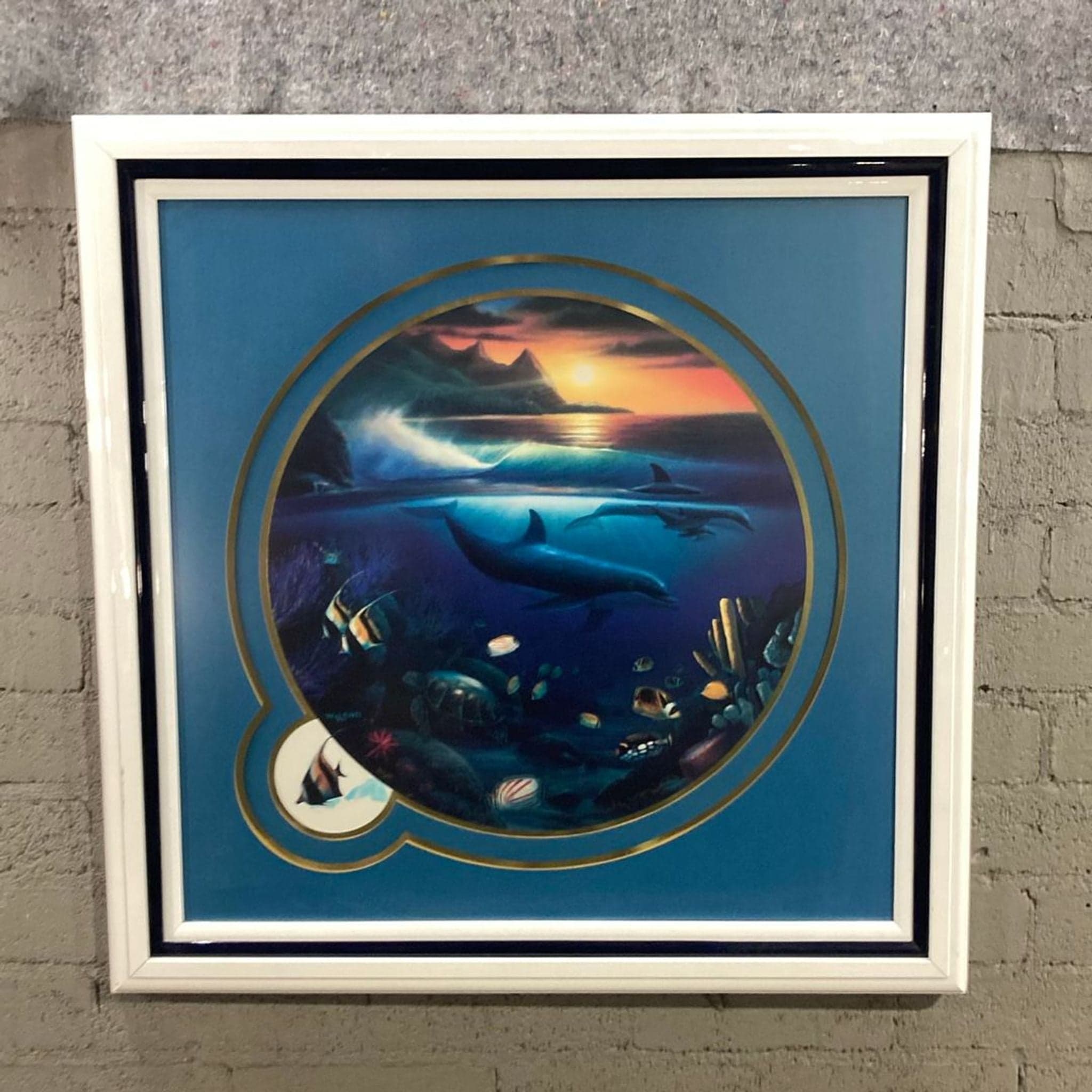 "Whales in Sunset" Print by Robert Wyland