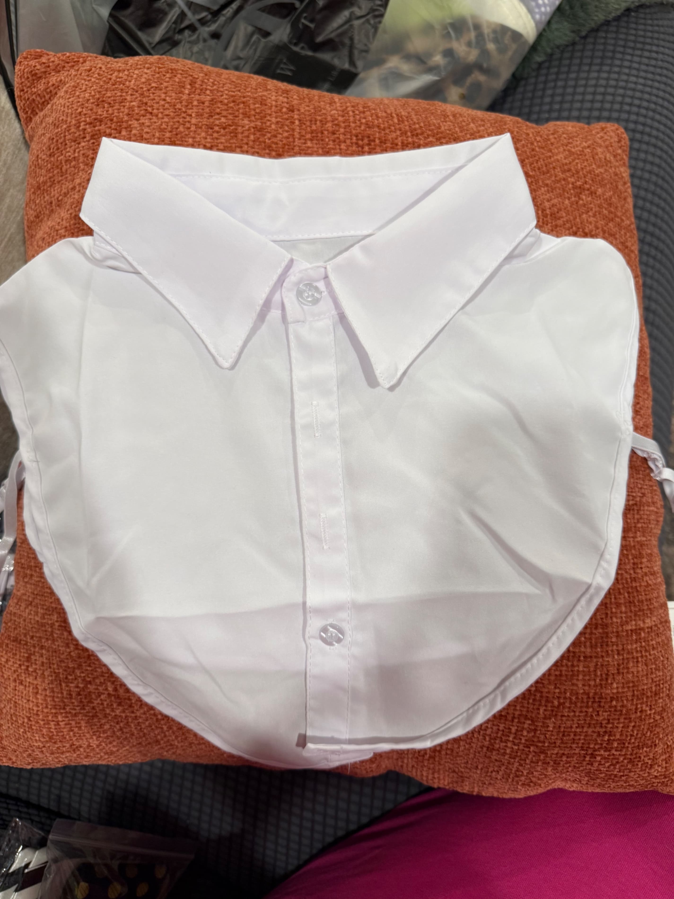 White Detachable Shirt Collar Dickey