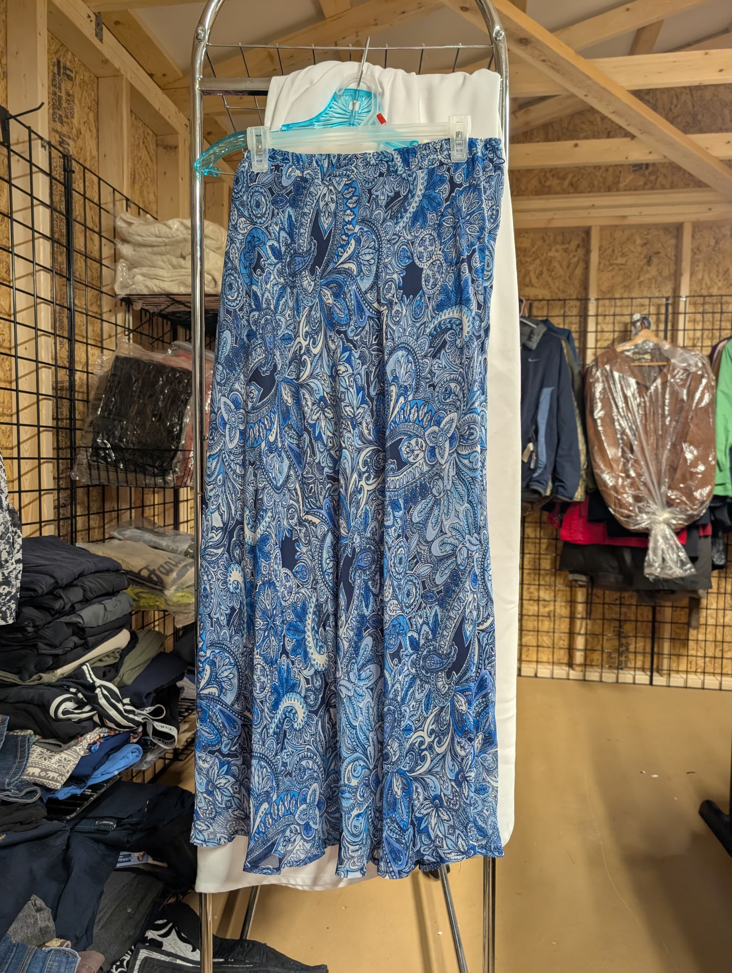 Roz & Ali Women's 1X Paisley Skirt