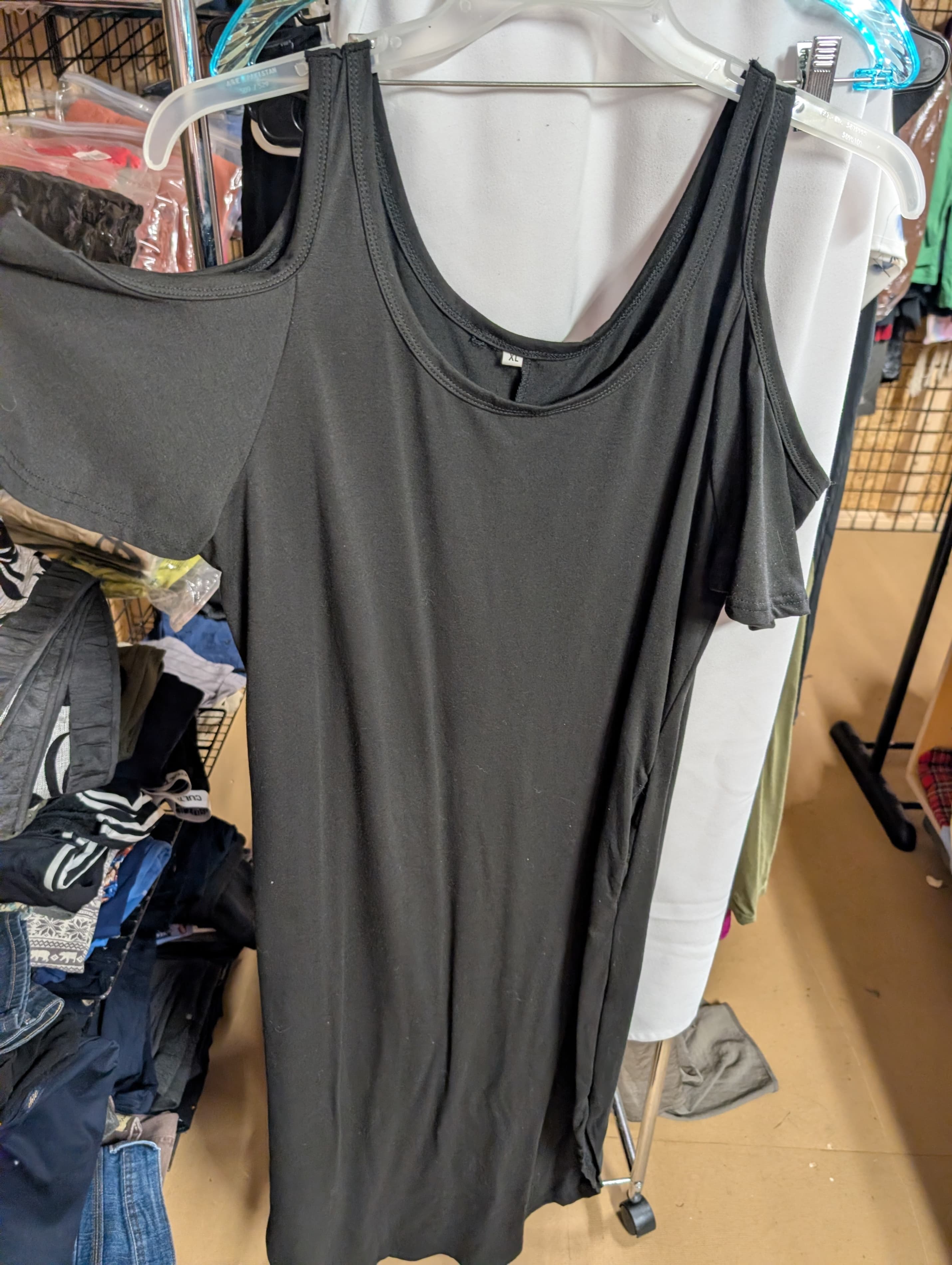 Black Cold Shoulder Dress Size XL
