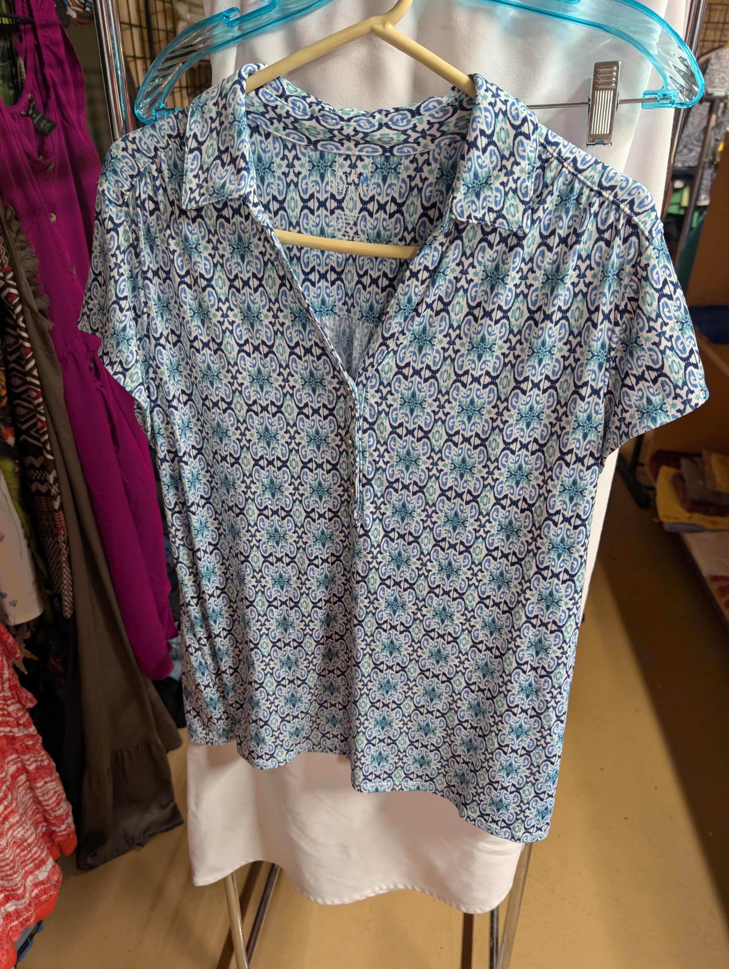 Croft & Barrow Women's XL Short Sleeve Blouse