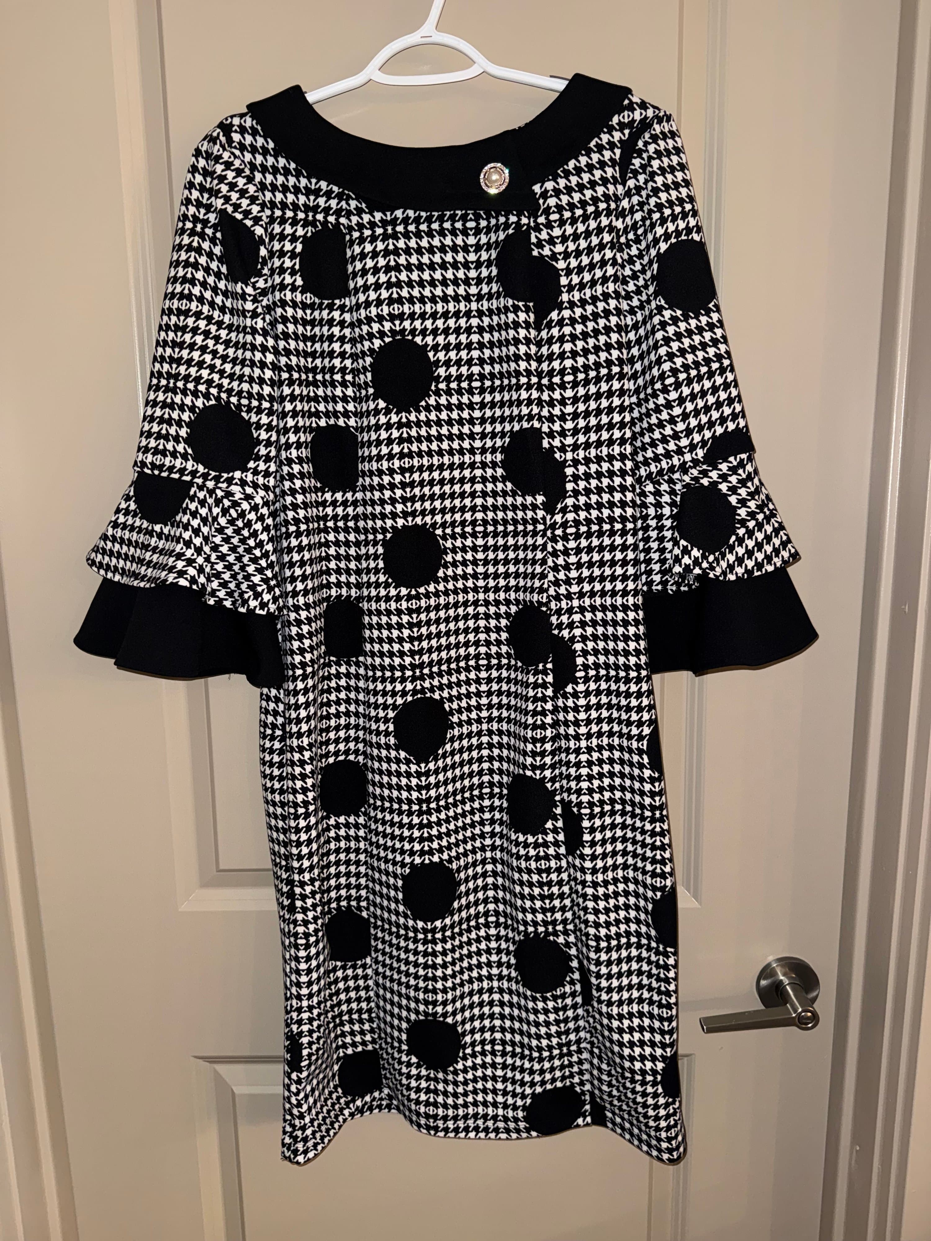 Jessica Rose Houndstooth Dress Size 8