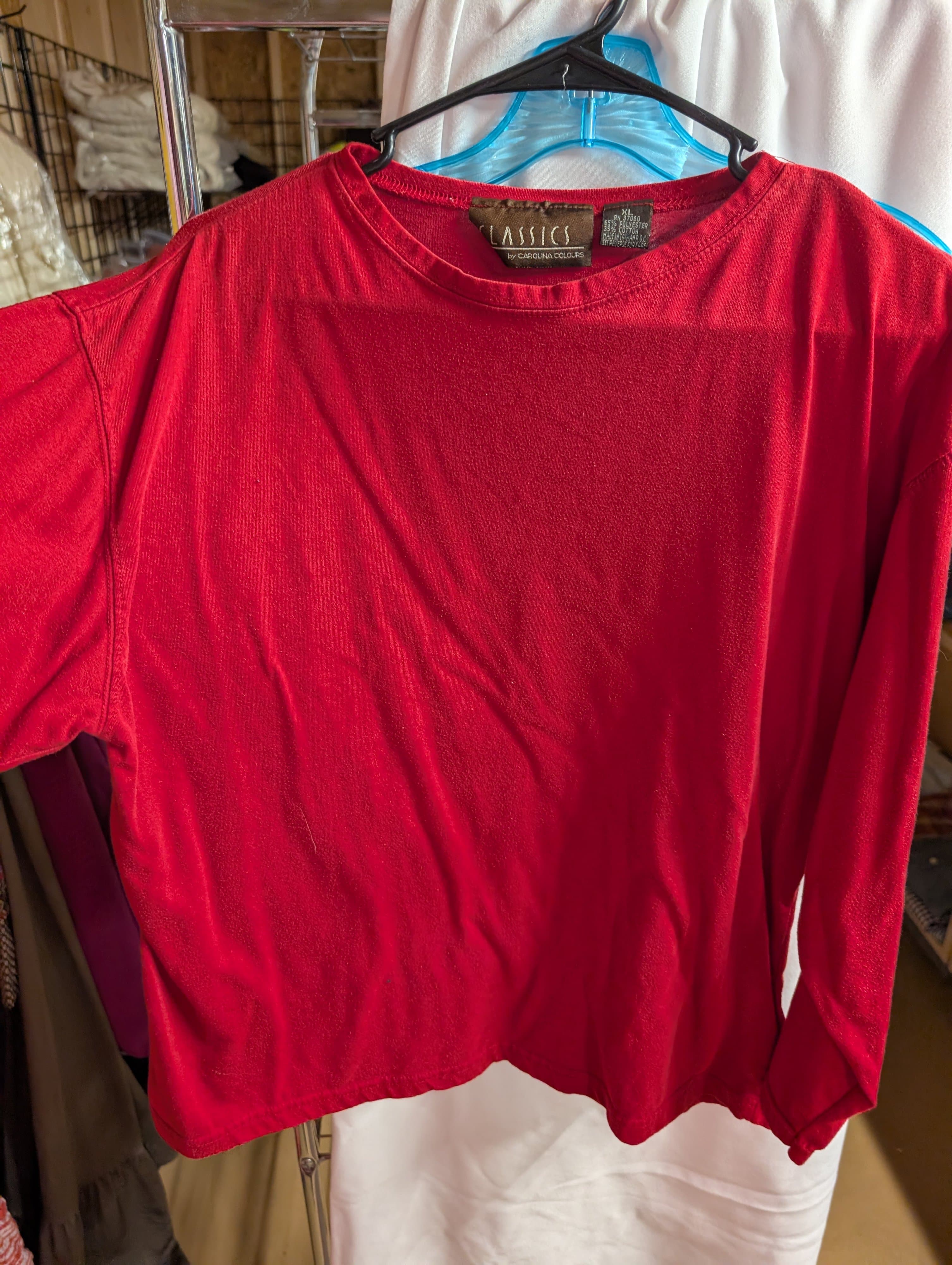 Classics by Carolina Colours Red Long Sleeve Shirt XL