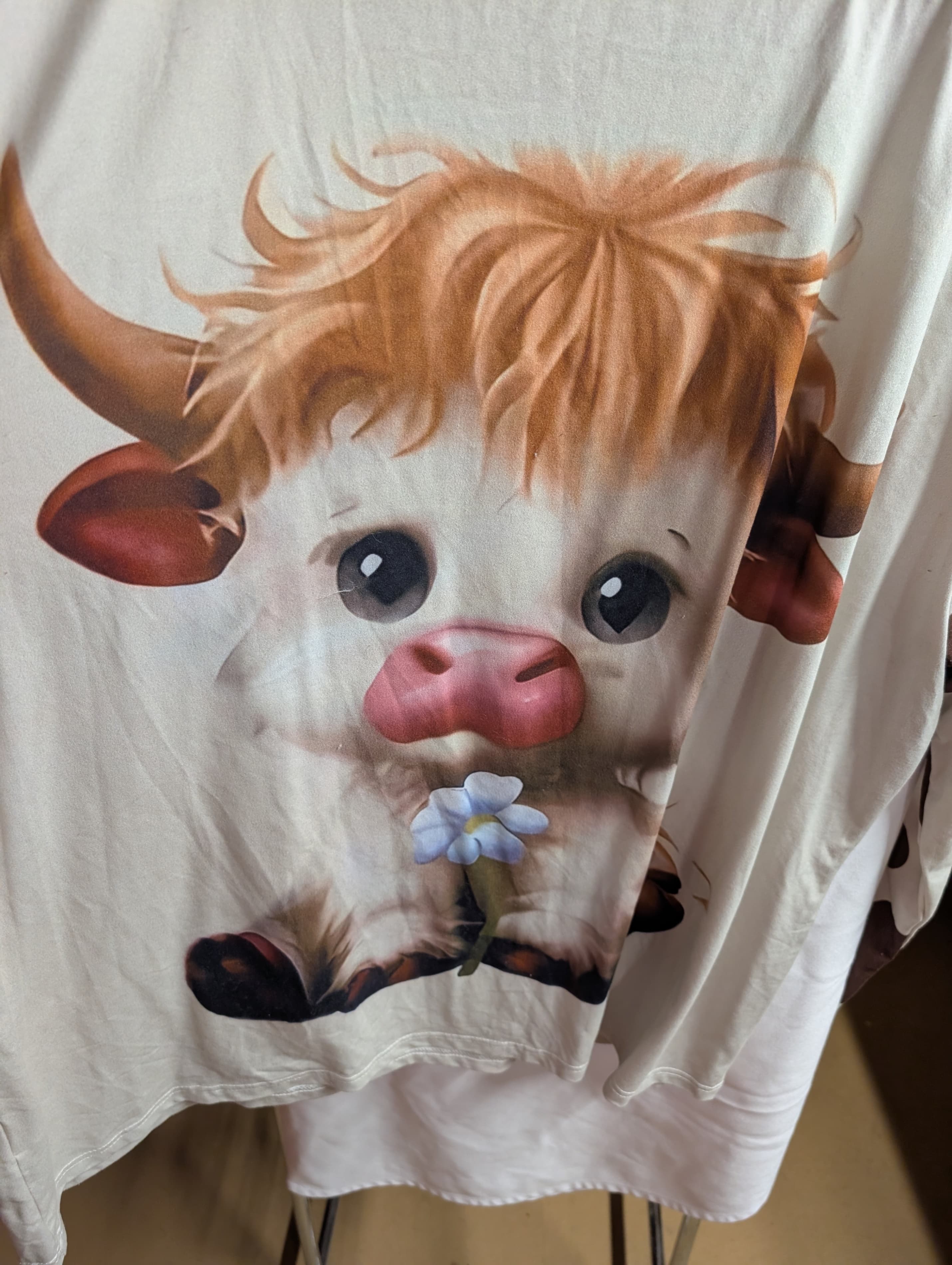 4XL Cute Cow Print T-Shirt