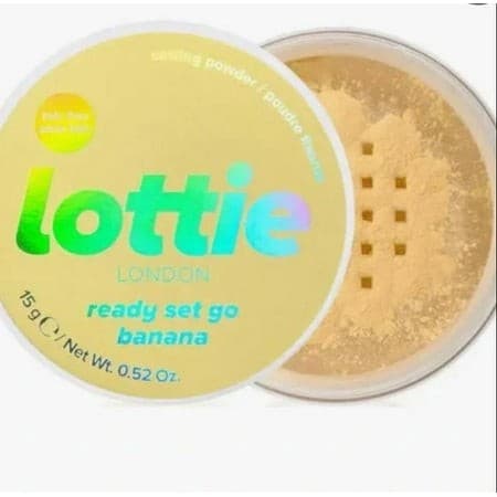 Lottie London Ready Set! Go in Banana Setting Powder Infused with Hyaluronic