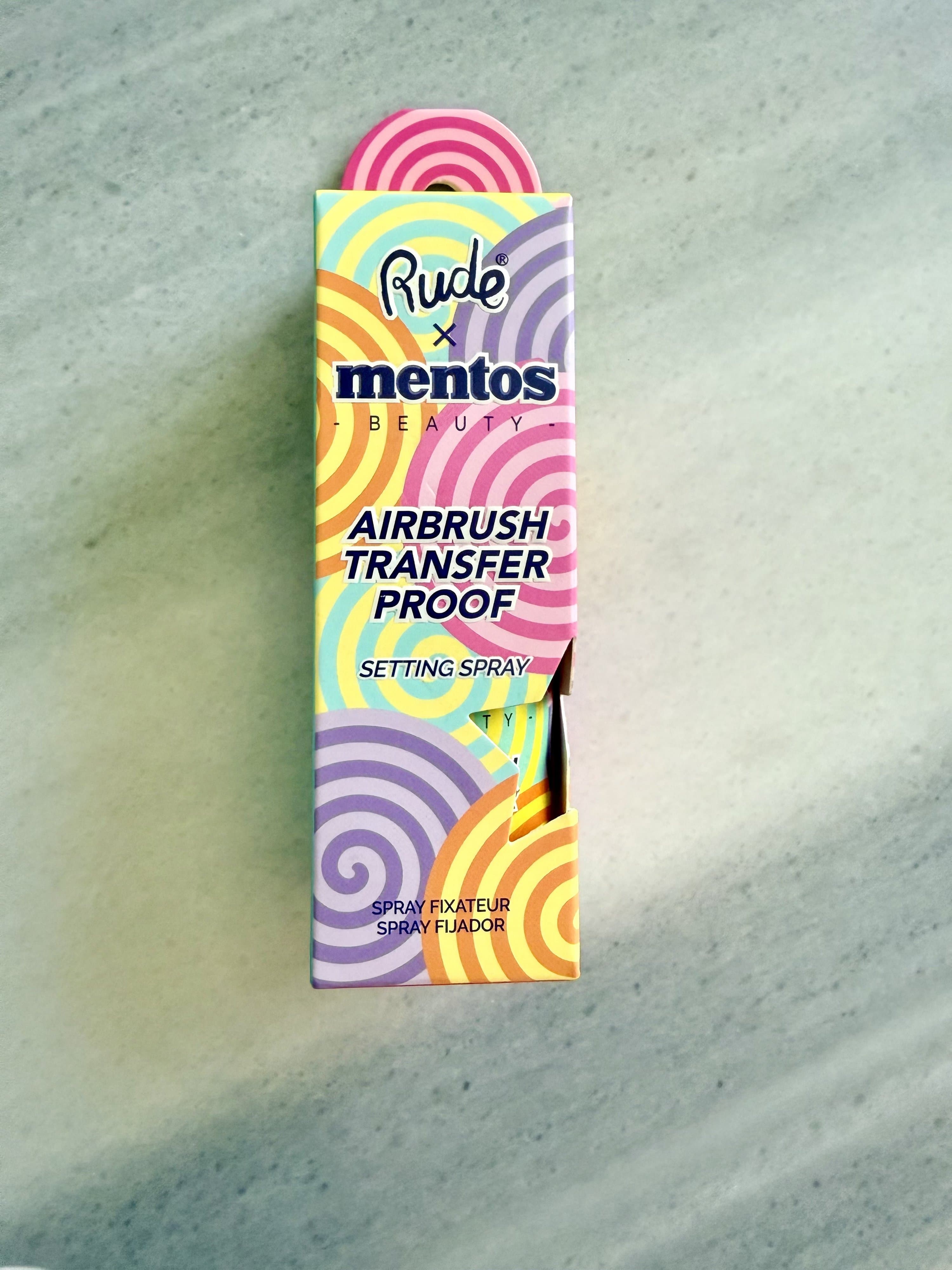 Rude Cosmetics Mentos Airbrush Transfer Proof Setting Spray Colour: Multi
