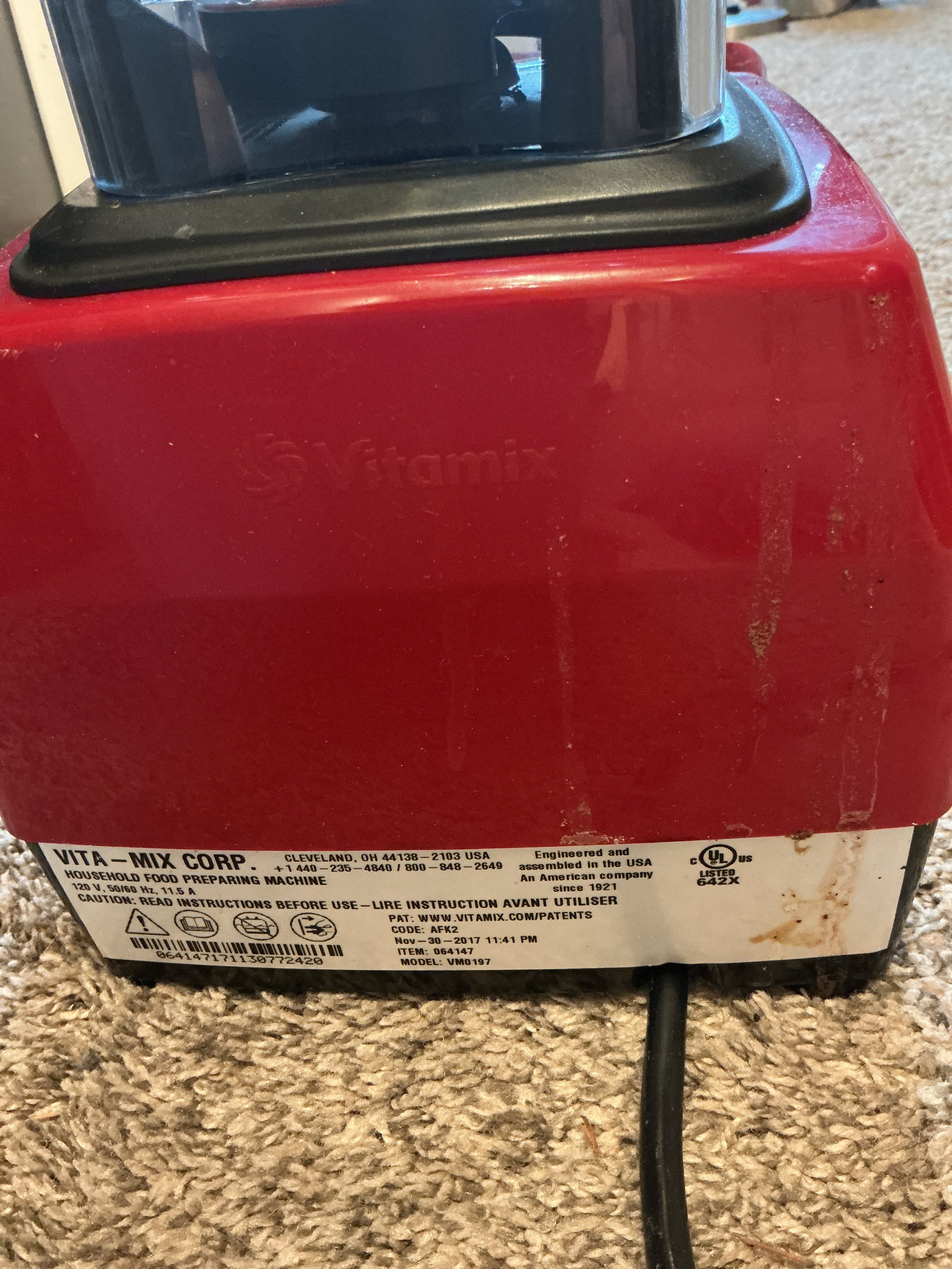 Vitamix VM0103 Blender Red- 64 ounce