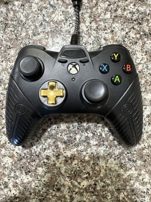 PowerA Microsoft Xbox 360 Black gold Wired Controller W/USB adapter
