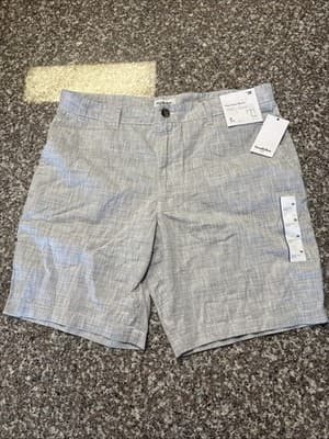 Men's Flat Front Shorts Size 36 NWT Flat Front Cotton 9" inseam