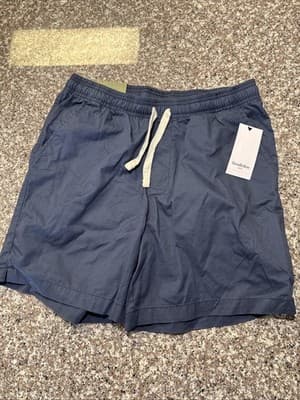 Goodfellow & Co Men's Vintage 7" Elevated Pull-on Shorts Blue Size S NWT
