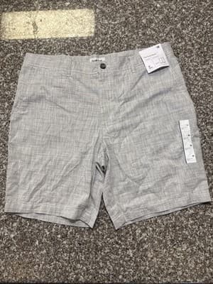 Men's Flat Front Shorts Size 36 NWT Flat Front Cotton 9" inseam