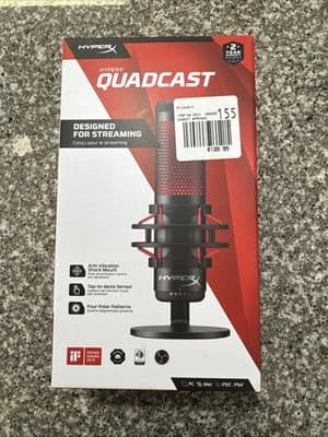 HyperX QuadCast USB Condenser Gaming Microphone For PC/ Mac/ PS5/ PS4 (4P5P6AA)