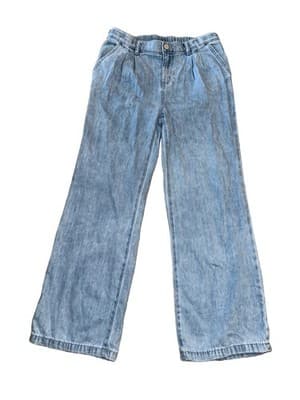 Cat & Jack Light Wash Blue jeans Wide Leg Baggy Teens Girls Size XL (14) - New