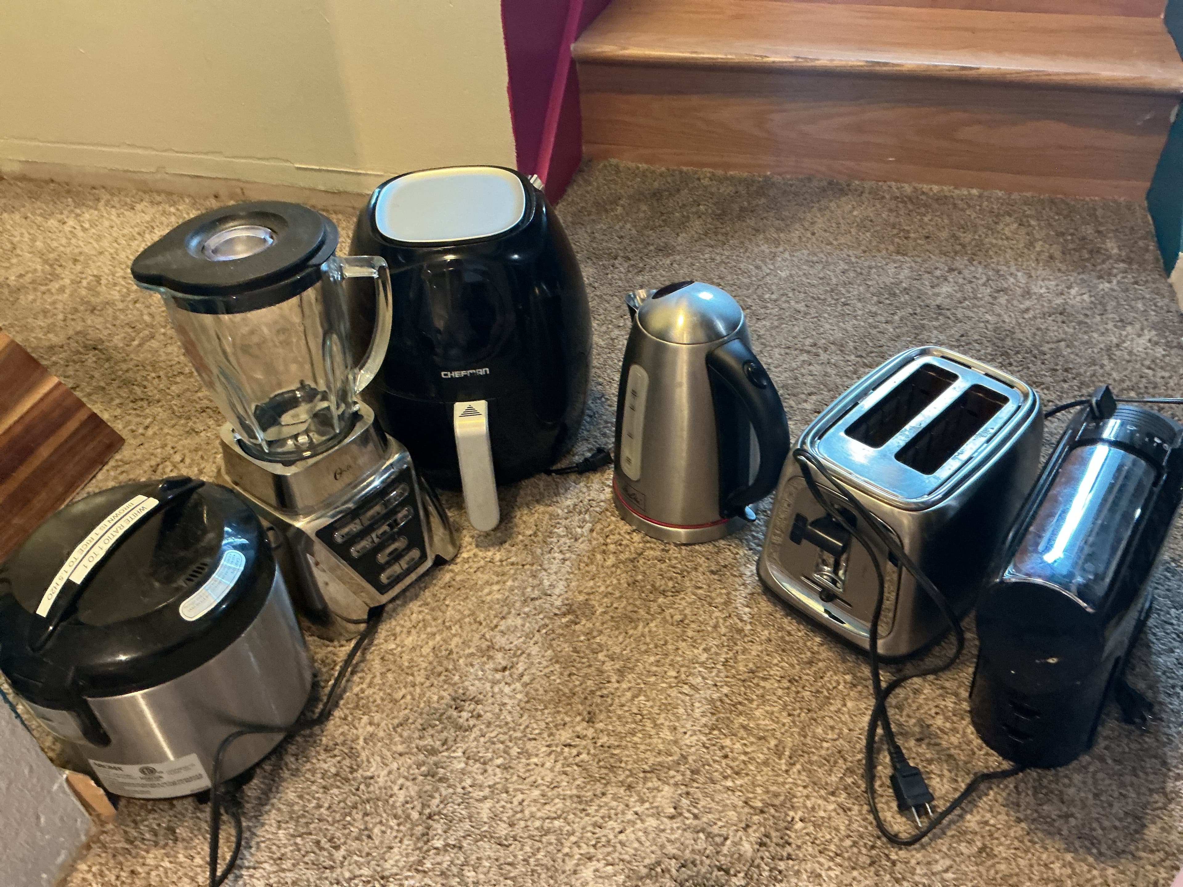 Kitchen Appliance Bundle: Blender, Toaster, Air Fryer & More