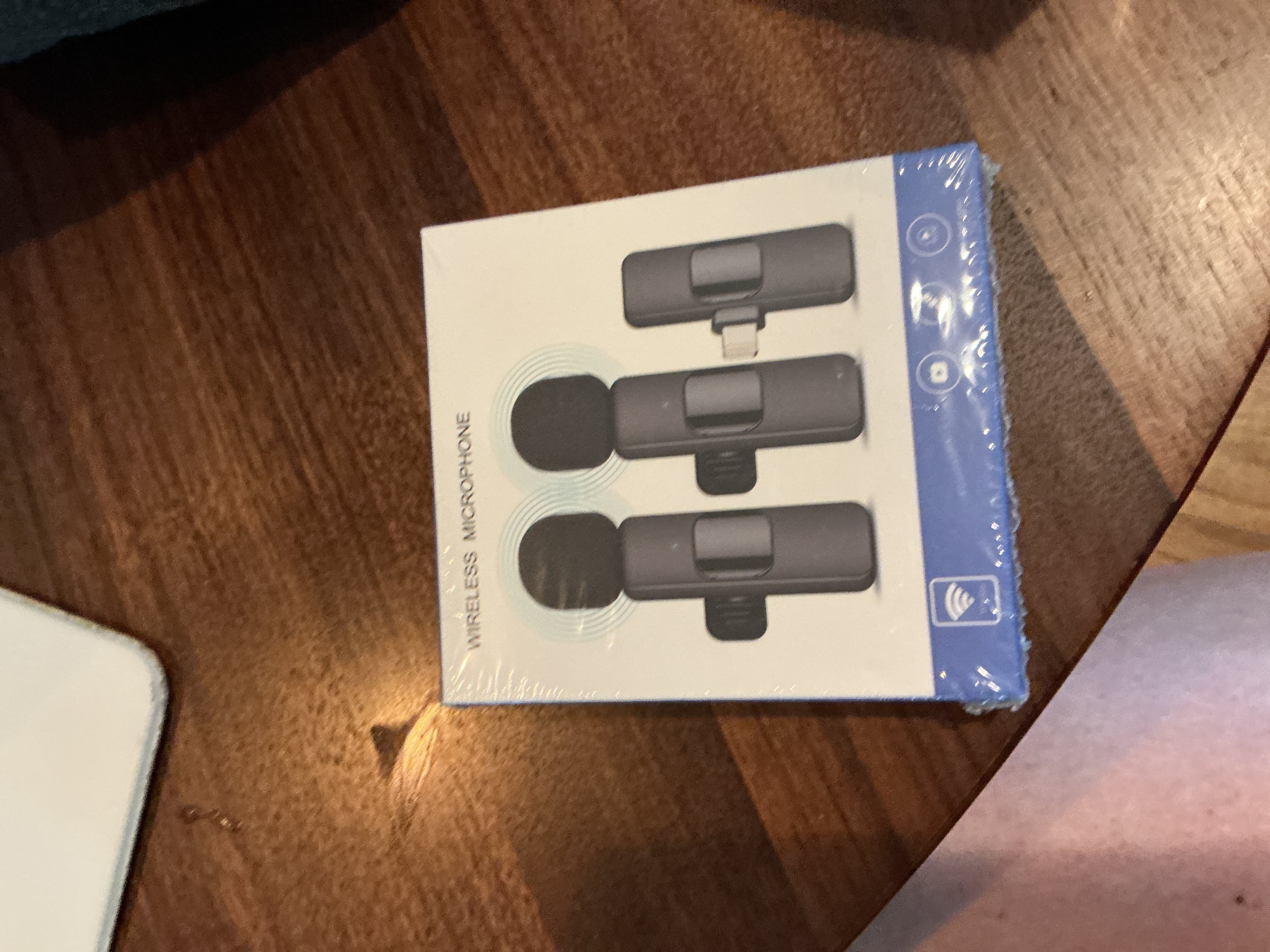 Wireless Microphone Set with Charging Case- unopened new