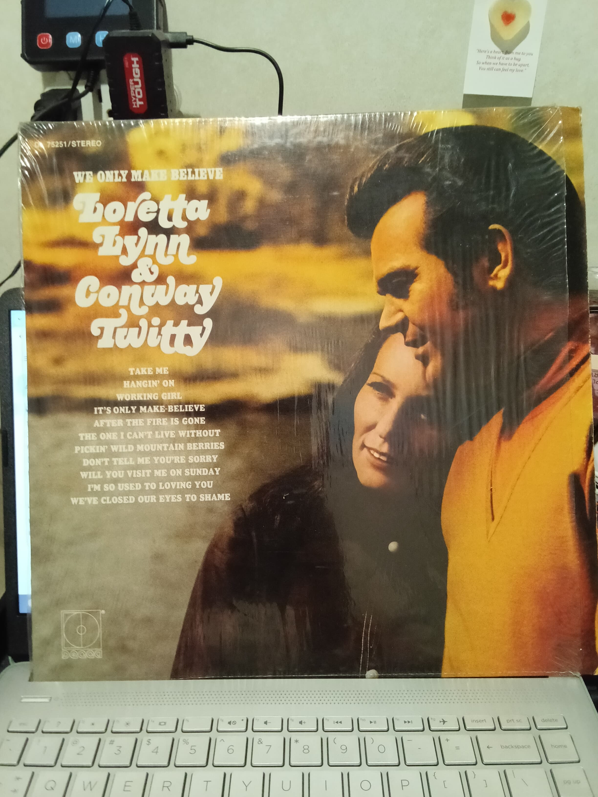 Loretta Lynn & Conway Twitty Vinyl Record - We Only Make Believe